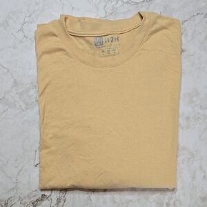 H2H Men's Long Sleeve T-Shirt - muted yellow (almost tan)